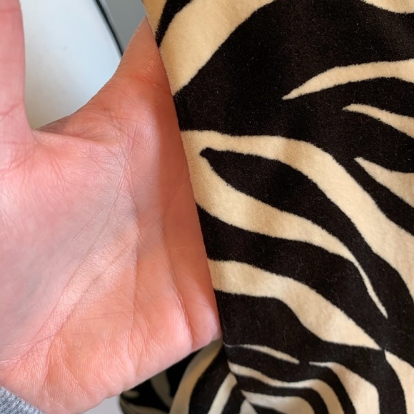 Milly New York Zebra Print Velvet Sleeveless Sheath Dress Bow Detail Women’s 4 - Picture 8 of 8